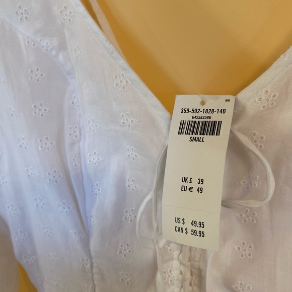 White babydoll summer dress - Picture 3 of 7